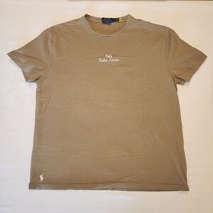 Polo by Ralph Lauren Men's Tan T-Shirt